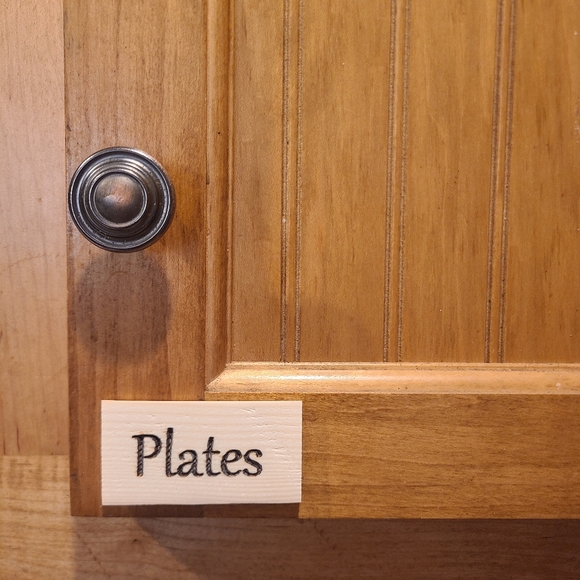 Wooden Kitchen Labels Set - Picture 3 of 5